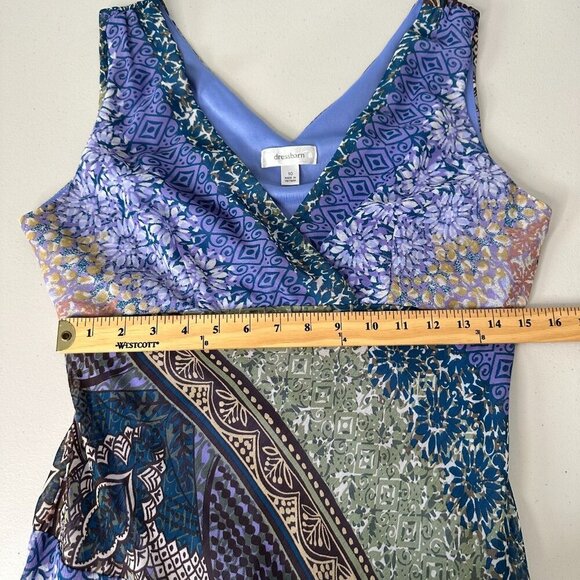 Y2K Fairy Sleeveless Midi Dress Floral Size 10 - Picture 9 of 11